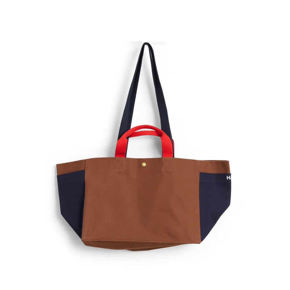 Hay borsa tote piccola marrone