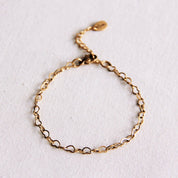 Bazou Bracciale a catena a cuore fine