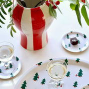 BLU KAT CHRISTMAS FOREST - Set di 4 sottobicchieri, 11 cm