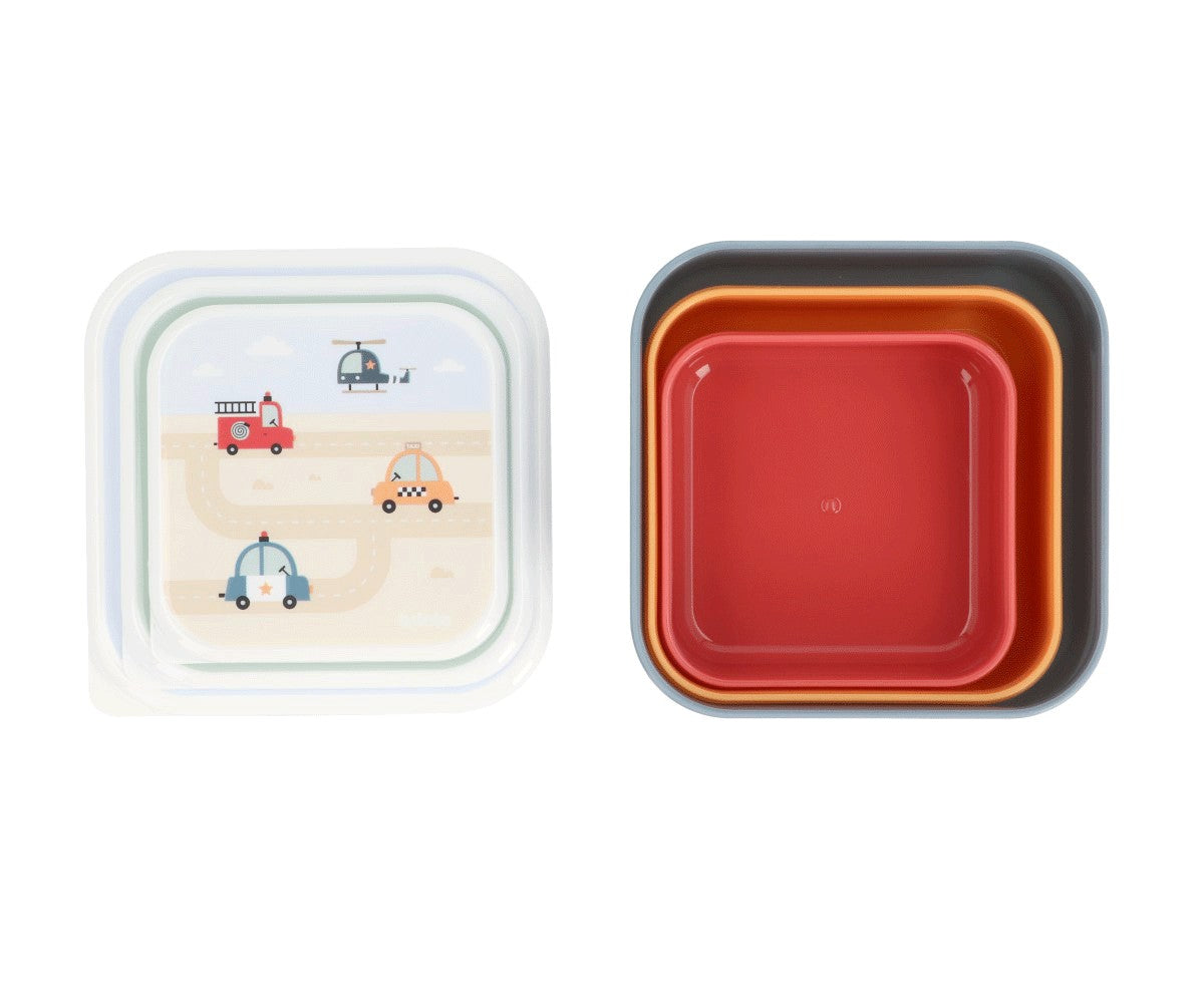 Tutete - 3 Scatoline Snack Tutete City Cars