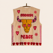 TOUT - Gilet Annika in velluto: Pantera