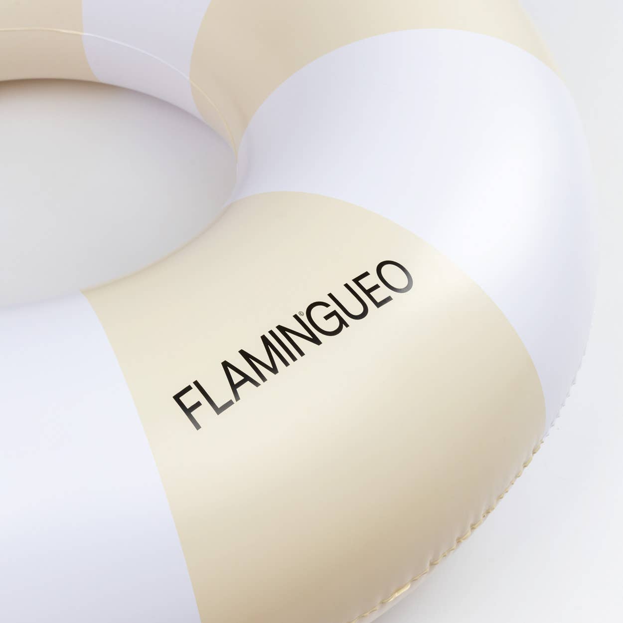 Flamingueo Ciambella gonfiabile beige grande