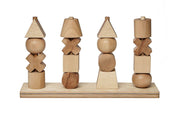 Wooden Story Sp. z o.o. Giocattolo impilabile naturale XL - montessori