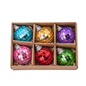 Sass & Belle Europe Set di 6 palline a specchio multicolori
