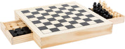 small foot Set da gioco con scacchi, dame e mulino