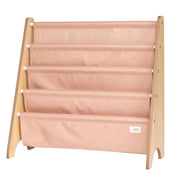3 Sprouts Libreria per bambini con tessuto riciclato - colori uniformi: Argilla