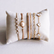 Bazou Bracciale a catena a cuore fine