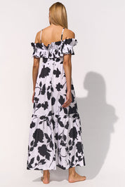 MARYAN MEHLHORN VESTITO CREMA NERO