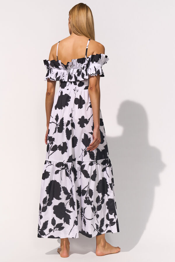 MARYAN MEHLHORN VESTITO CREMA NERO