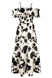 MARYAN MEHLHORN VESTITO CREMA NERO