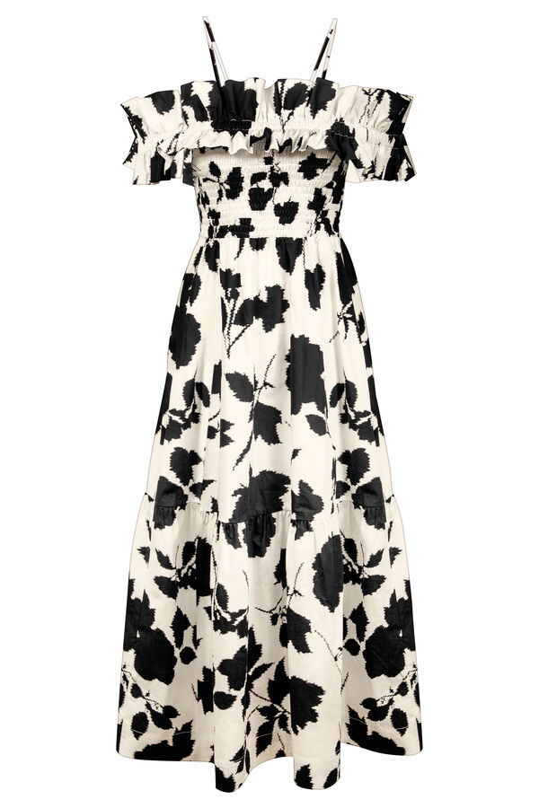 MARYAN MEHLHORN VESTITO CREMA NERO