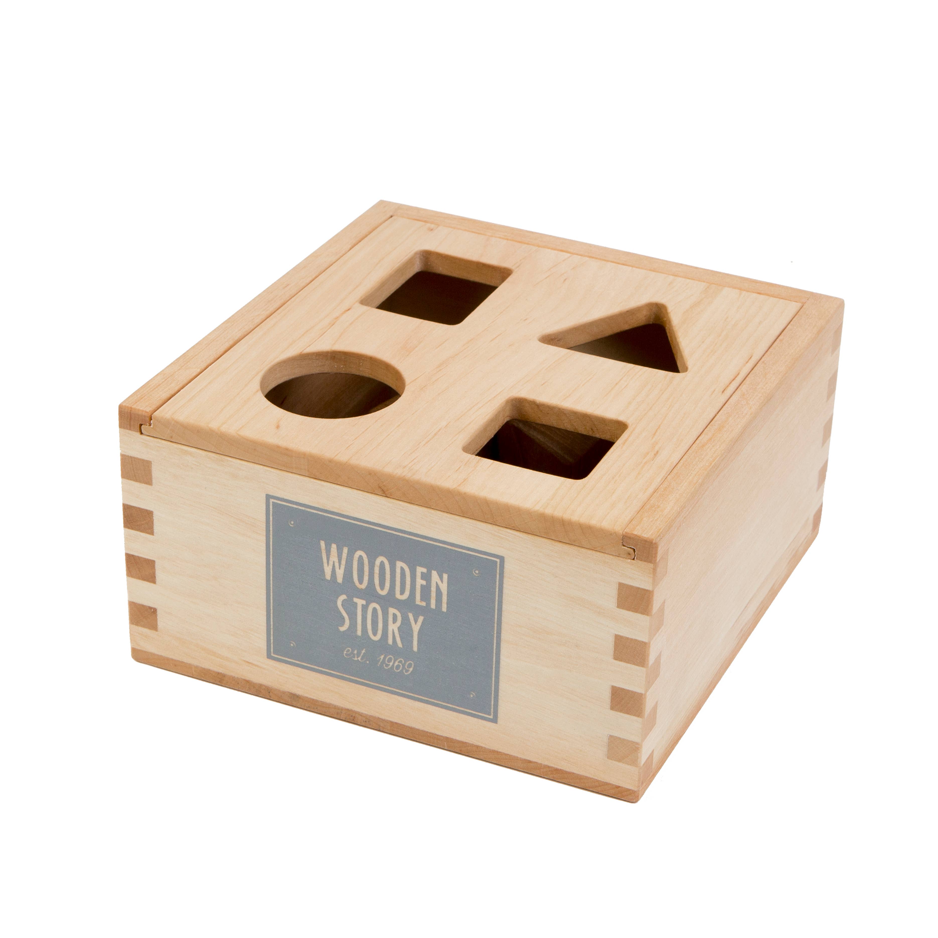 Wooden Story Sp. z o.o. Scatola ordinatrice di forme naturali: Naturale