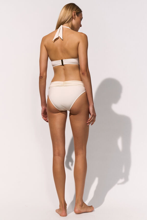MARYAN MEHLHORN Slip arricciato modello alto sui fianchi Souflée