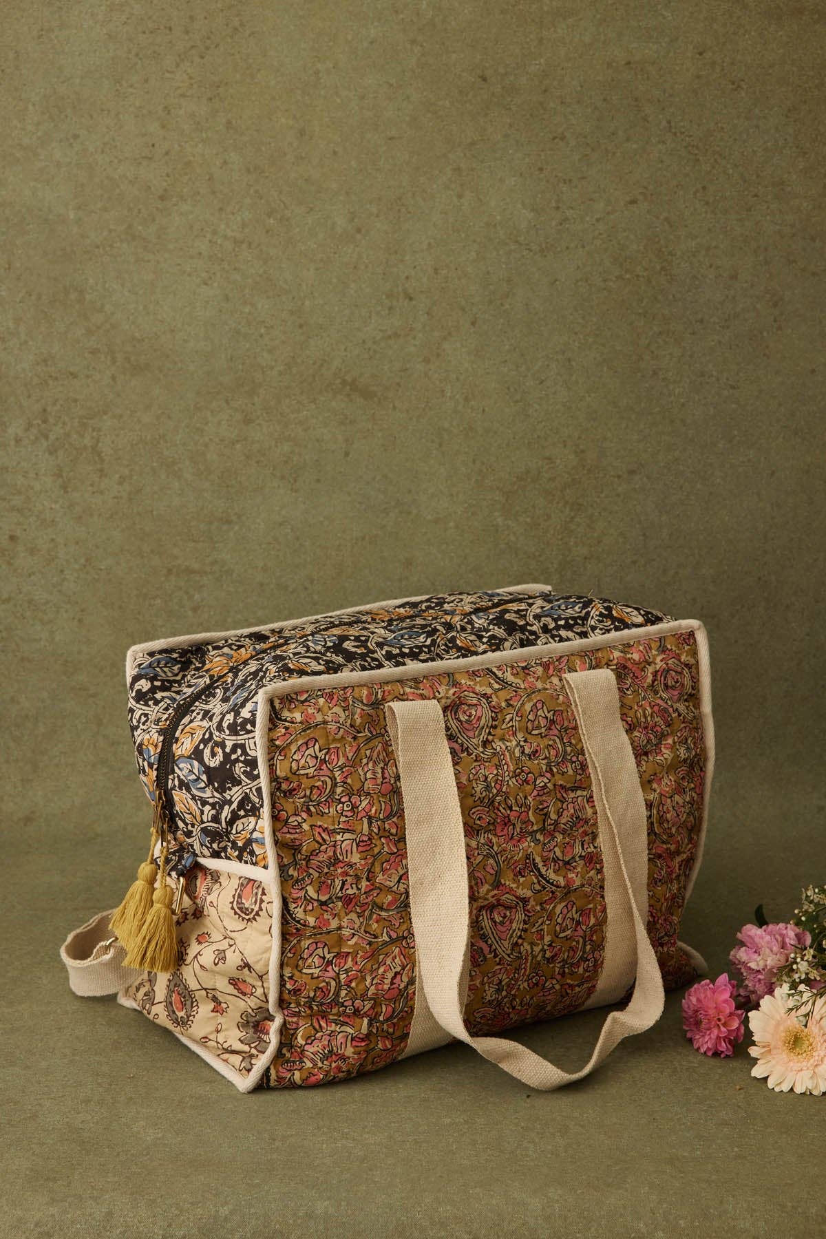 Louise Misha Lilio borsa da viaggio 36 ore - fiori - rosa e crema: Poema del miele / VOI