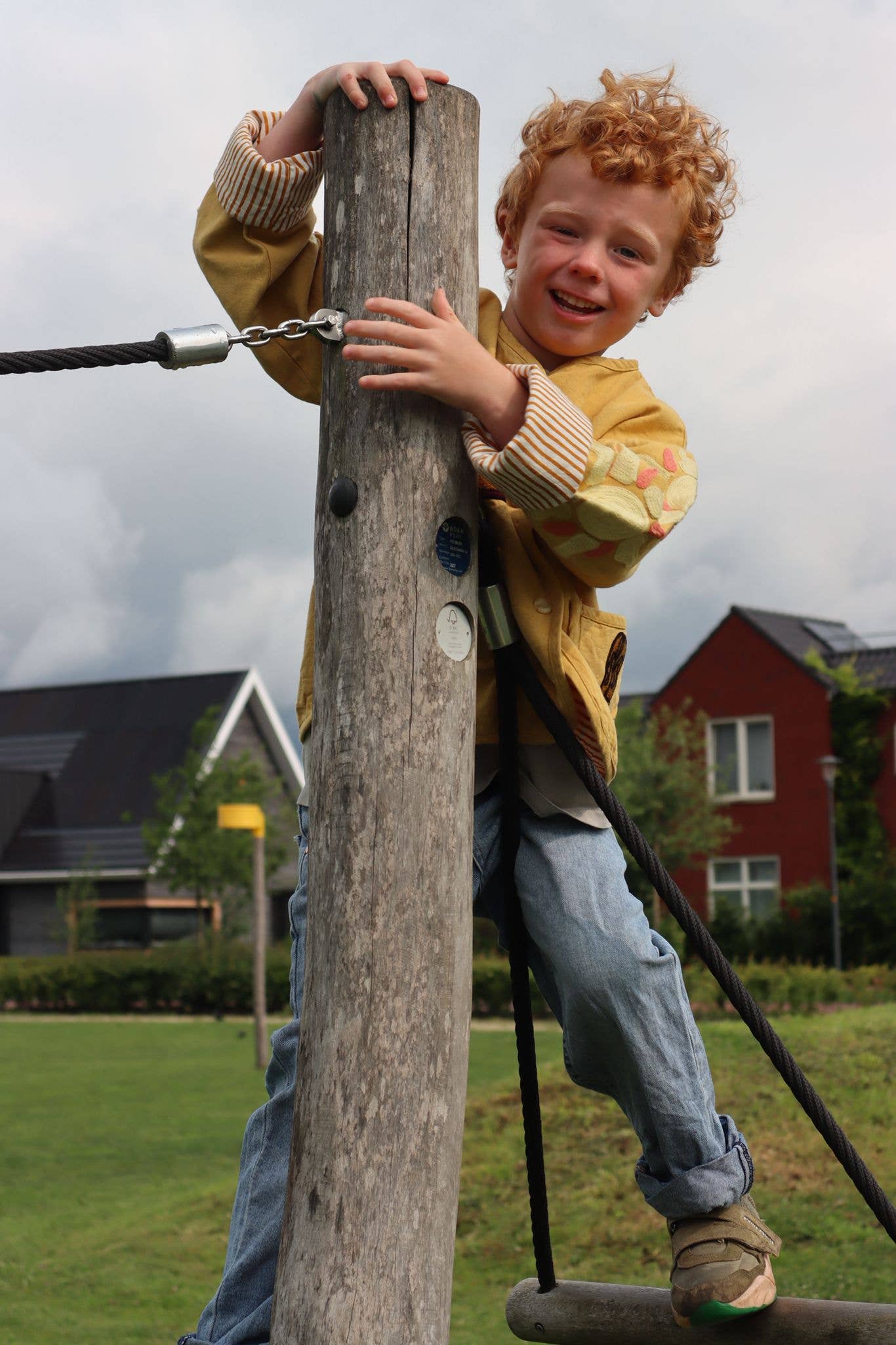 ToutVintage Giacca da cowboy per bambini con ricamo in cotone