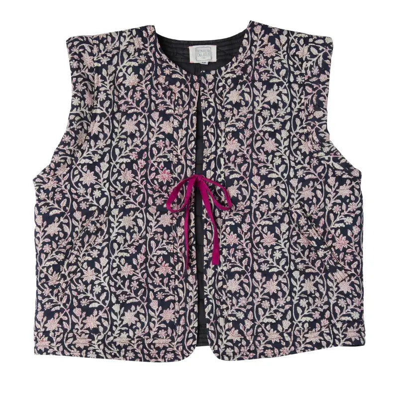 Bonheur du Jour Gilet senza maniche Cherry Donna - Indigo