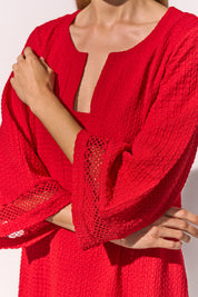 MARYAN MEHLHORN TUNICA ROSSO