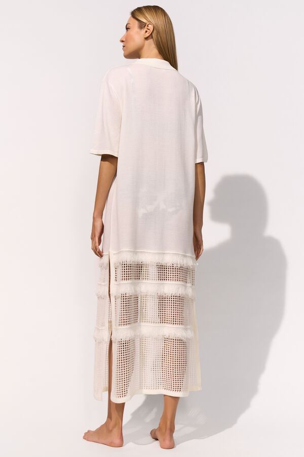 MARYAN MEHLHORN VESTITO BIANCO SETA