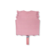 Swim Essentials Gilet da nuoto - Rosso/Bianco - Fiore di margherita