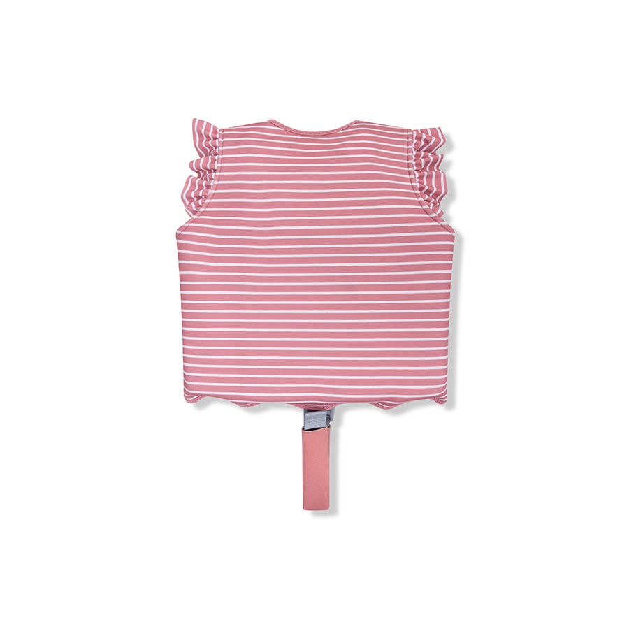 Swim Essentials Gilet da nuoto - Rosso/Bianco - Fiore di margherita