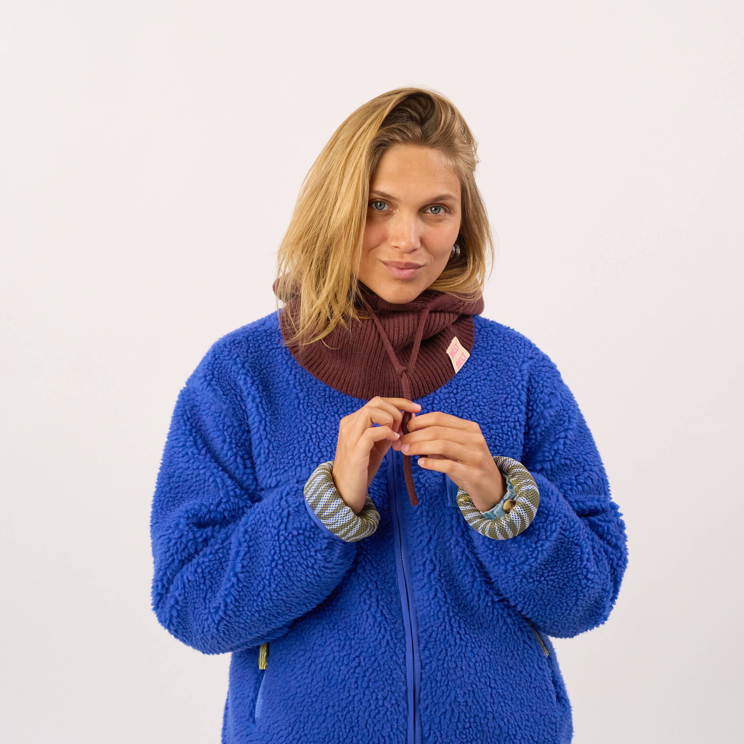 BILLYBELT Passamontagna in 100% lana - Marrone: Taille unique