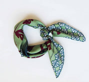 Les Belles Vagabondes Mini foulard Alice Almond in seta 50 x 50 cm