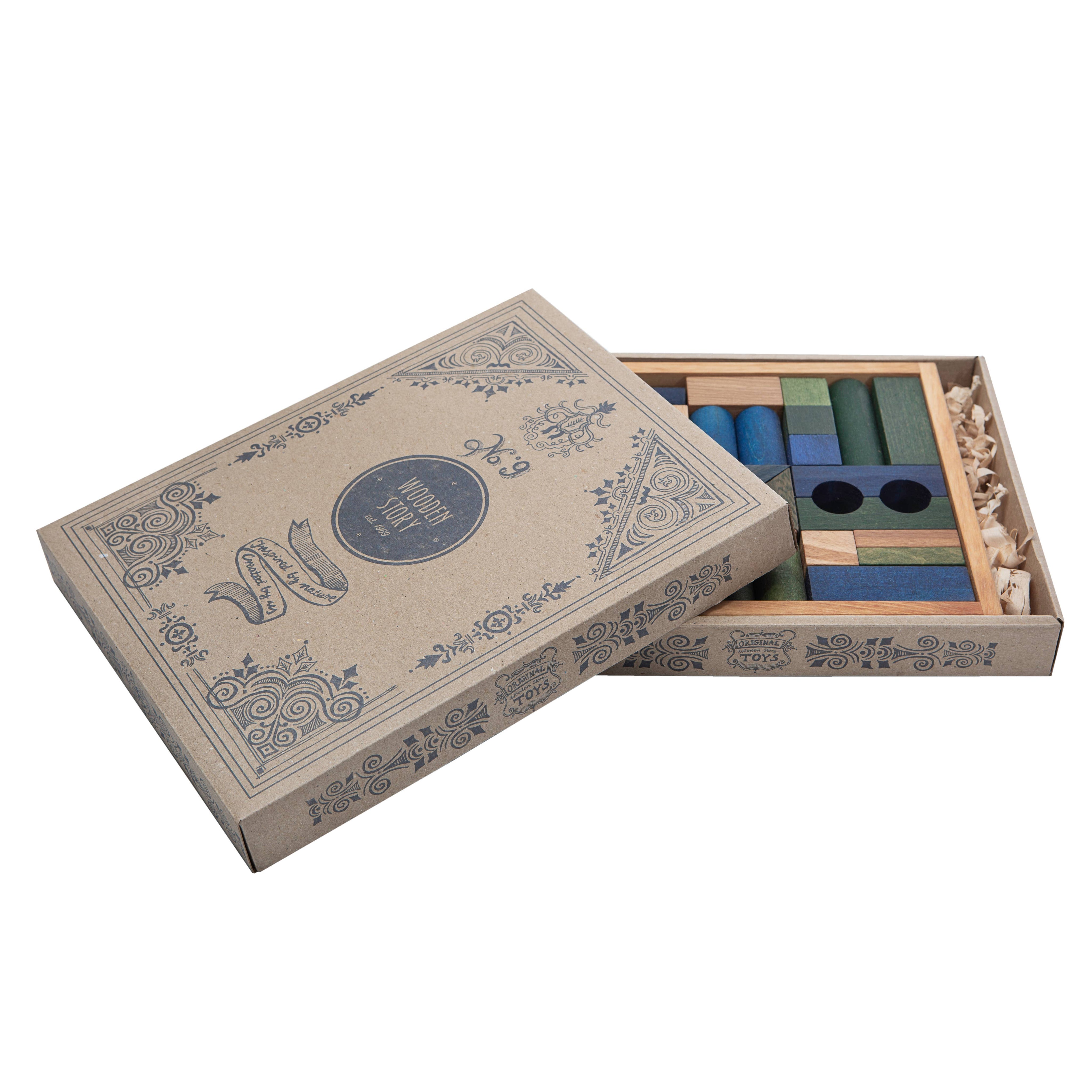 Wooden Story Sp. z o.o. Blocchi freddi nel vassoio - 30 pezzi