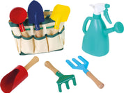 Small foot Borsa da giardinaggio con attrezzi e annaffiatoio per bambini
