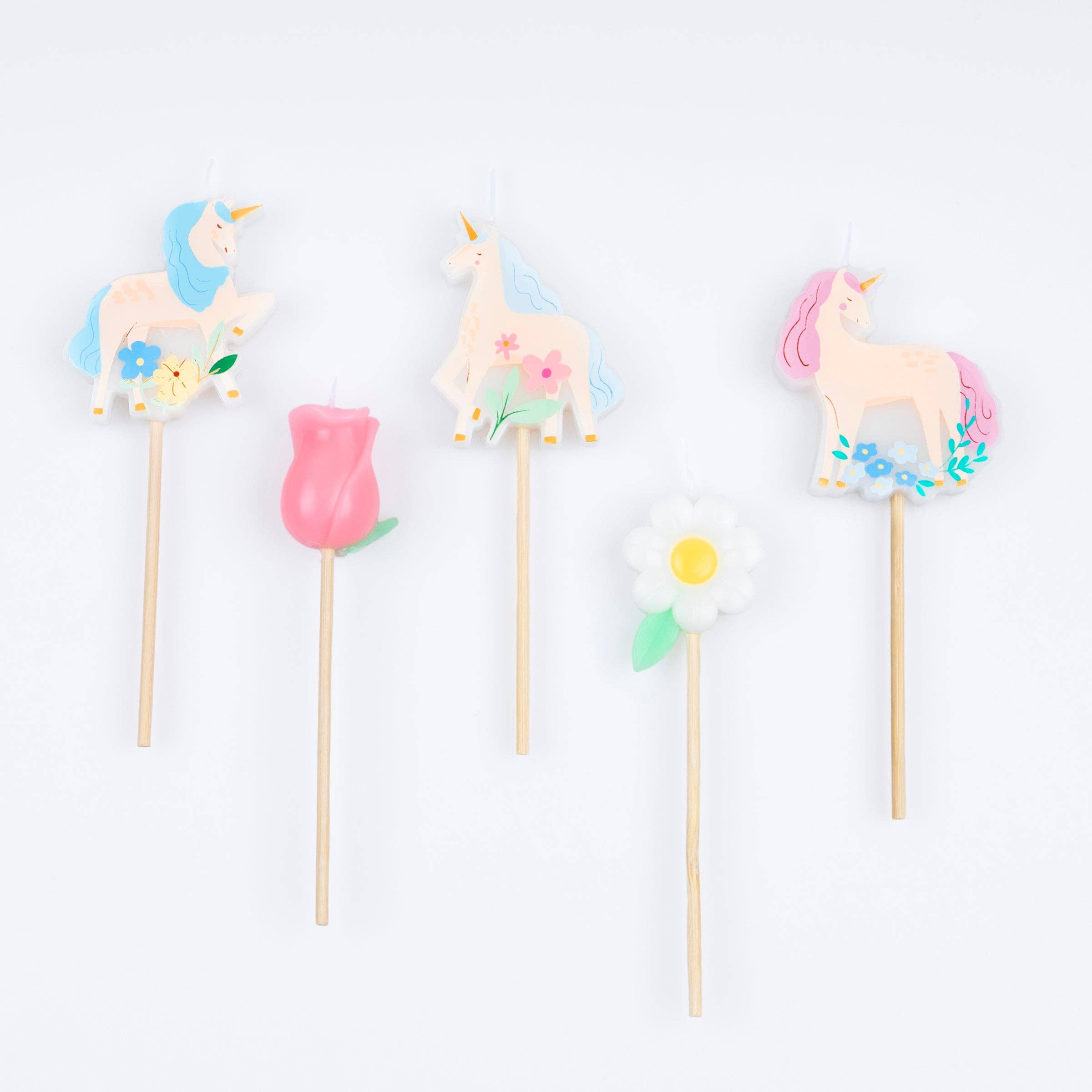 Meri Meri Candele Unicorni del Prato