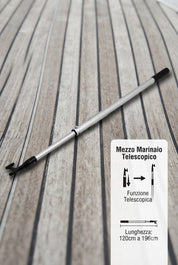 Forniture Nautiche Italiane -MEZZO MARINAIO L.L. TELESCOPICO CM. 120/196