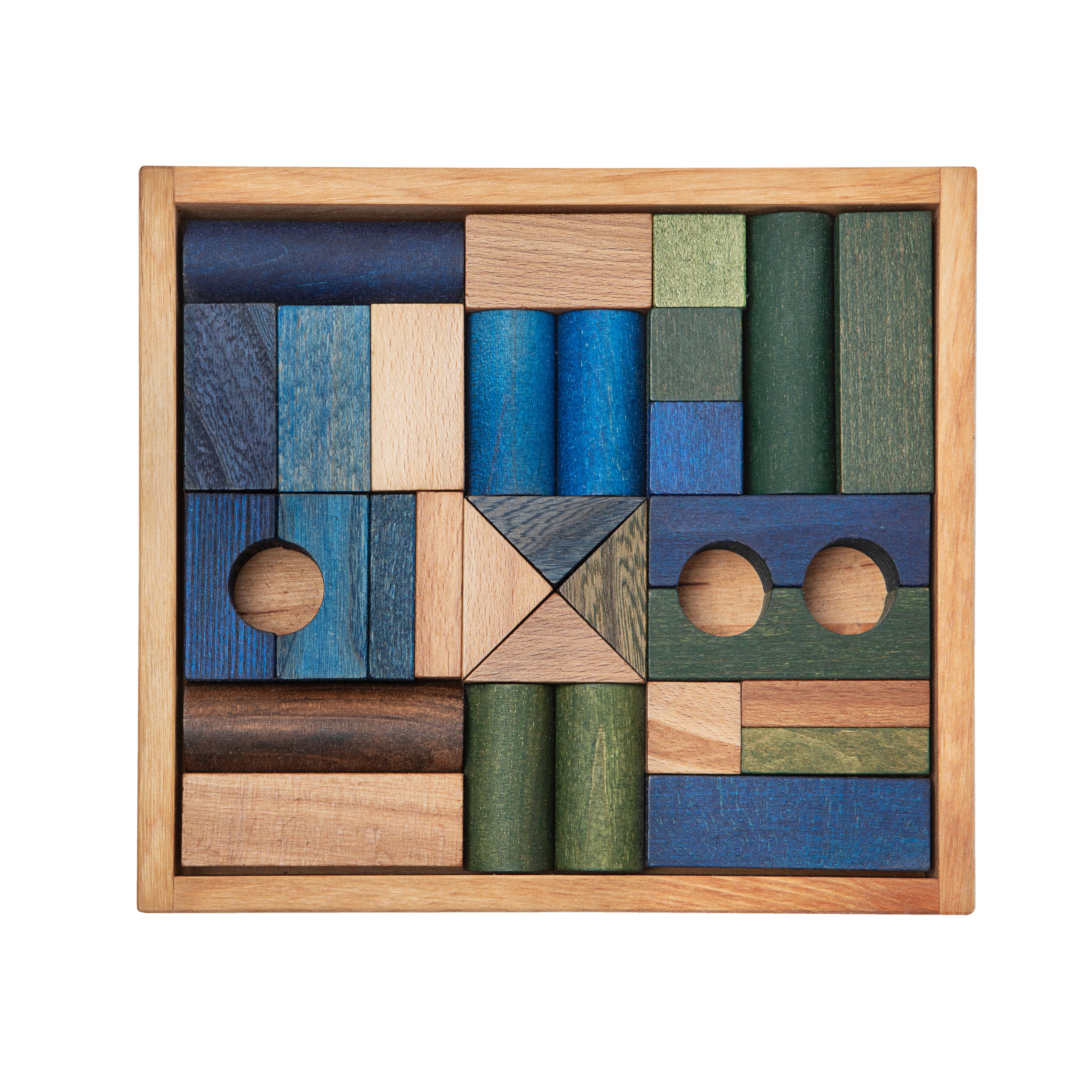 Wooden Story Sp. z o.o. Blocchi freddi nel vassoio - 30 pezzi