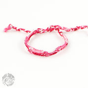 Pineapple Island Bracciale in cotone e seta tessuto a mano di Koh Surf: Toni rosa