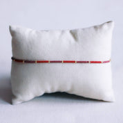 Bazou Bracciale Miyuki color blocking - rosso/viola