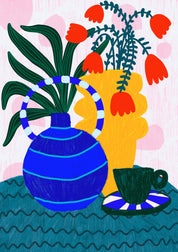 Teresa Rego Stampa d'Arte Fine Tulipani & Caffè: A3