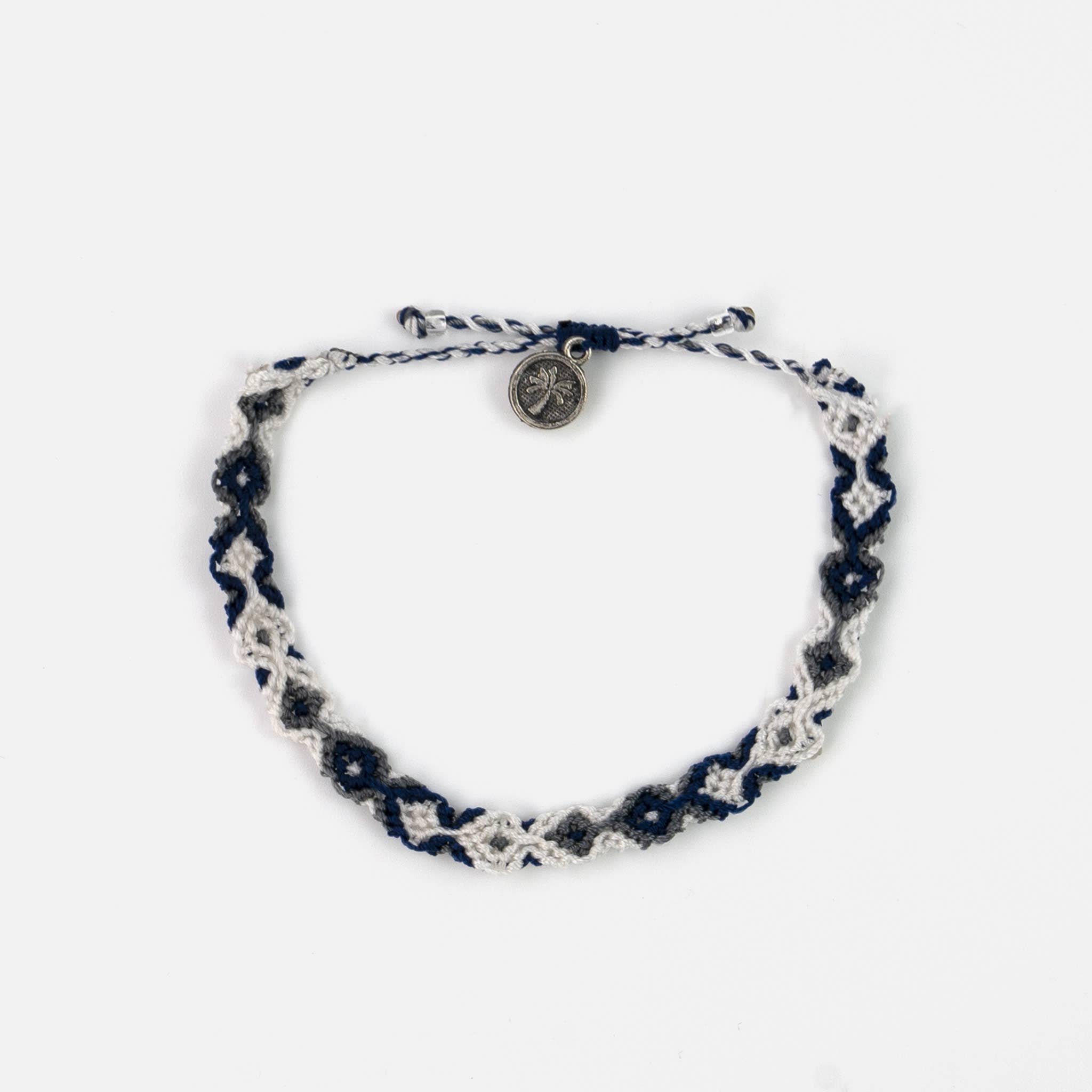 Pineapple Island Braccialetto Intrecciato Leme Surf: Blu e Rosa