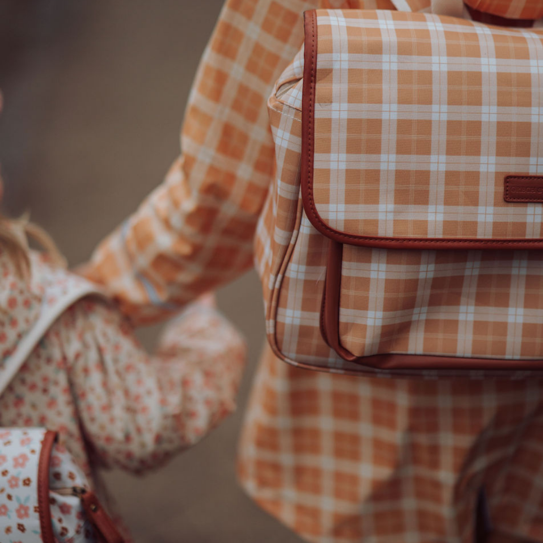 GRECH  & CO Zaino a Tracolla | Lille Cottage Club: Sienna a quadretti