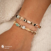 Pineapple Island Braccialetto di Perline con Semi Nixie: Naturale