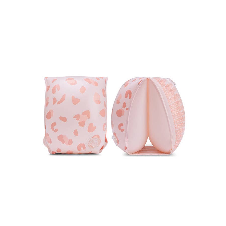Swim Essentials Fasce da Braccio - Rosa Antico - Leopardo