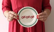 ilaria.i OH OH OH -Piatto in porcellana regalo perfetto per il Natale