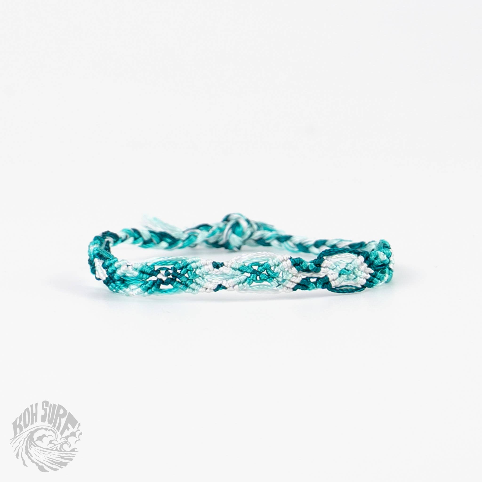 Pineapple Island Bracciale in cotone e seta tessuto a mano di Koh Surf: Pastelli