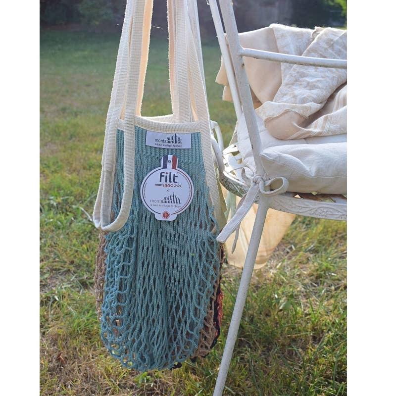 Filt1860 Grande borsa rete da spesa Aquablue MONT ST MICHEL X FILT1860