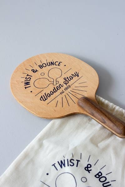 Wooden Story Sp. z o.o. Twist & bounce - racchette da ping pong (2 pz): 2 pezzi