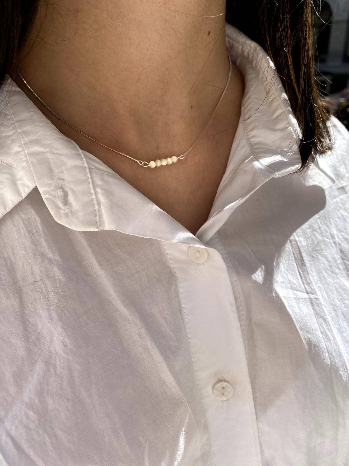 Iroquoise Collana in madreperla e argento 925