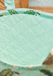 Namaste Borsa per biancheria con stampa jungle: Blu (BL)