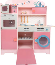 Small foot Cucina giocattolo rosa gourmet per bambini in legno | Kaufmannstäden