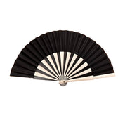 Tusitala Barcelona Ventaglio Bitono n.1 - 19 cm - in Legno e Cotone - Originale e Artigianale