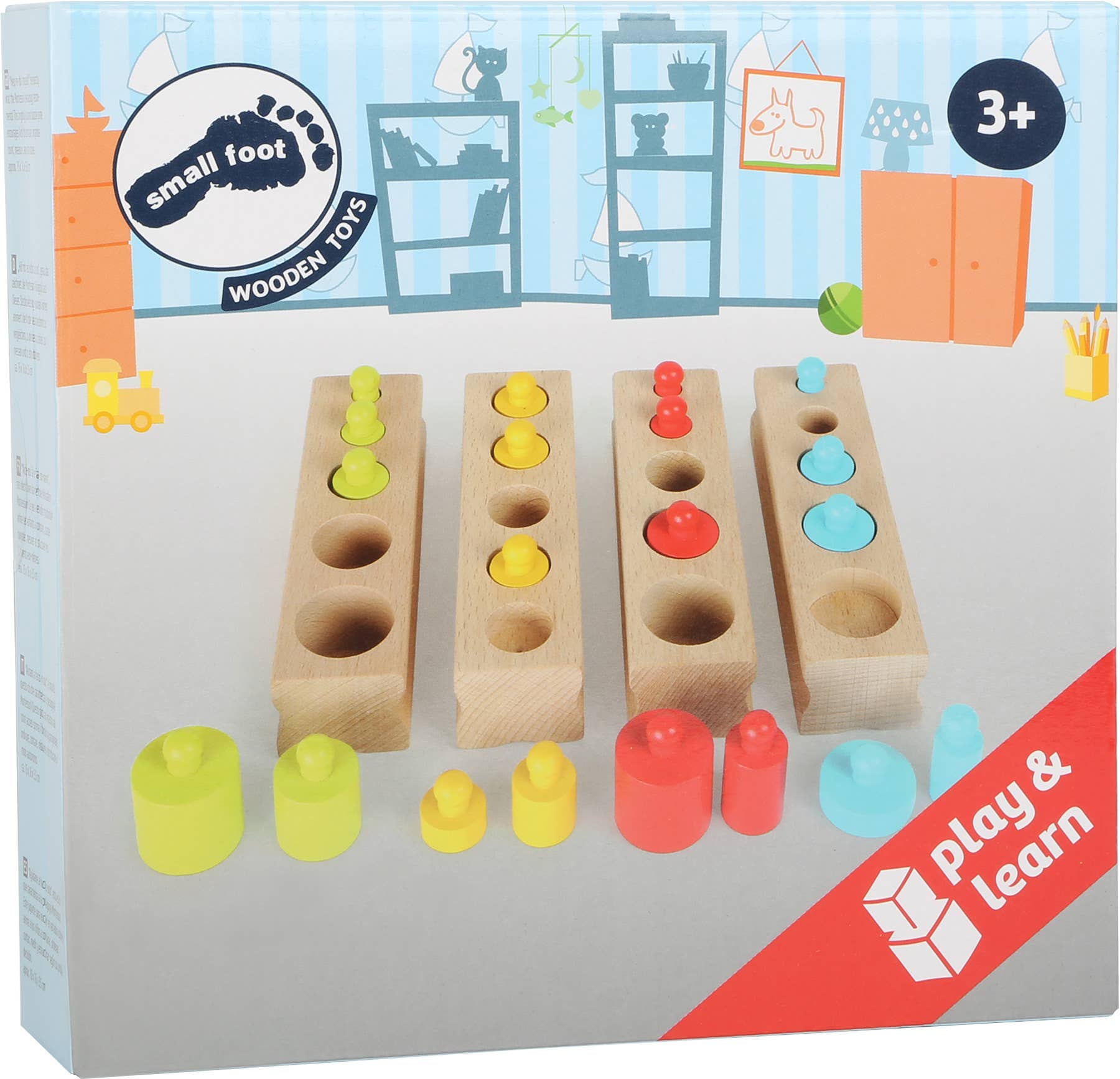 Small foot Gioco Montessori di Ordinamento per Dimensioni