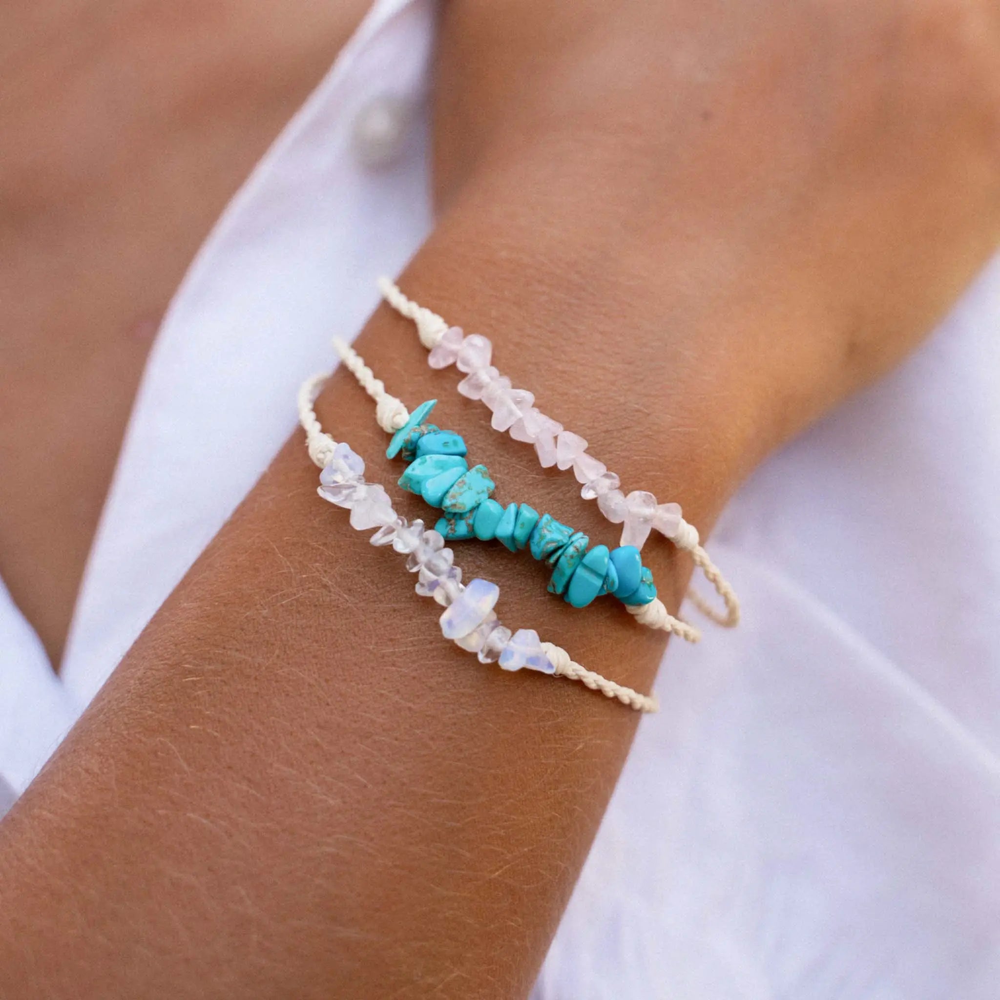 Pineapple Island Bracciale in Pietra Naturale Love is Here: Pietra di luna
