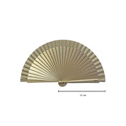 Tusitala Barcelona Ventaglio clutch oro in legno e cotone