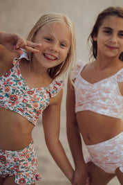 GRECH & CO Bikini a due pezzi con volant | UPF + riciclato - In Fiore